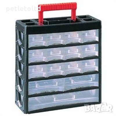 Преносимо куфарче с чекмеджета за дребни принадлежности