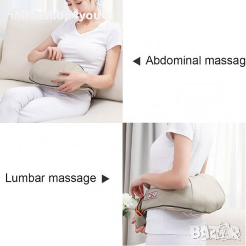 6Д Шиацу 6 бутона рамо масажор за тяло гръб врат затопляне с масаж, снимка 5 - Масажори - 35174963