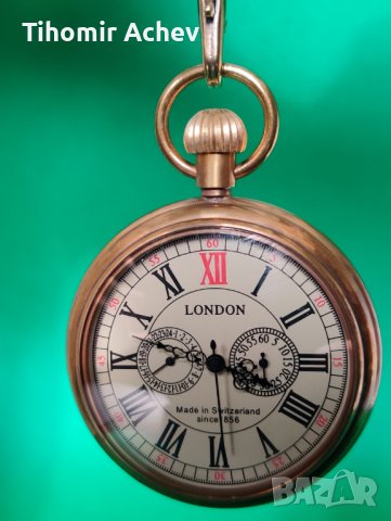 Джобен механичен часовник Made in Switzerland, снимка 3 - Джобни - 39398053