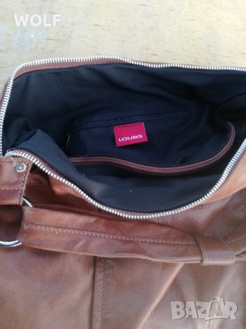  Немска Естествена кожа дамска маркова чанта от германия, снимка 7 - Чанти - 35191622