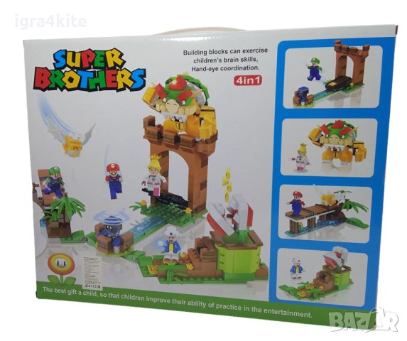Конструктор Mario Brothers Супер Марио 479 части., снимка 4 - Конструктори - 43187155