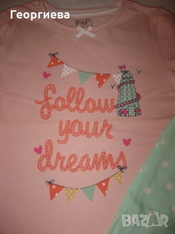 Сладки пижамки за 4-5 г. госпожица + подарък!, снимка 4 - Детски пижами - 26993067