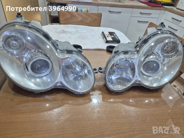 Кристални Оригинални КСЕНОНОВИ фарове за Мерцедес С клас W203 спорт купе. 