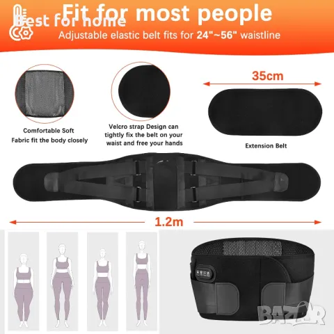 Изключително голяма 60-инчова безжична нагревателна подложка за гръб , снимка 7 - Друга електроника - 50180069