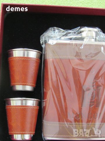 Сет от 4 метални шота и метална фласка от Монголия, снимка 5 - Други ценни предмети - 28196600