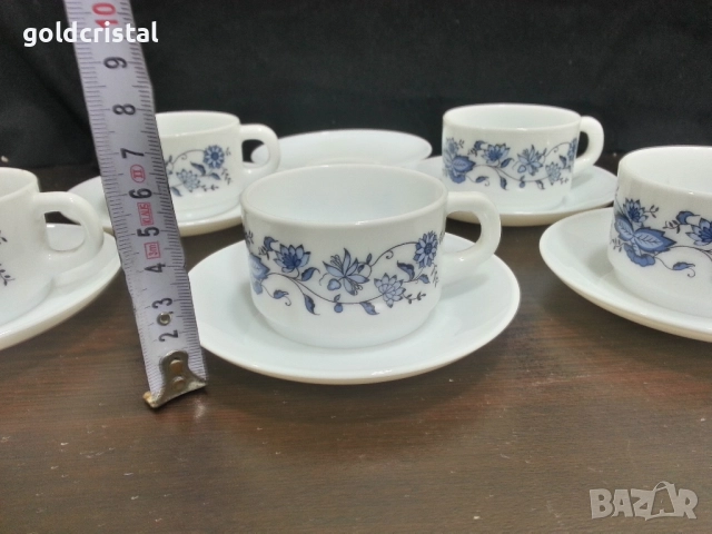 френски аркопал чаши за кафе , снимка 3 - Антикварни и старинни предмети - 52542407