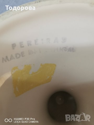 Стилен порцеланов свещник-златен монограм, снимка 5 - Антикварни и старинни предмети - 32323095