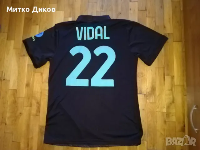Интер футболна тениска  трети екип №22 Артуро Видал отлична размер Л, снимка 11 - Футбол - 47753618