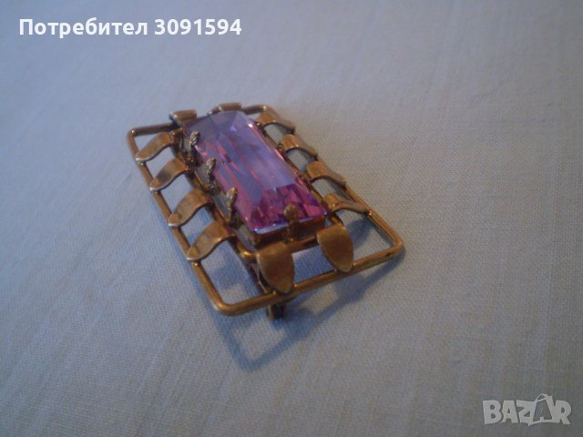 Антична  брошка - арт деко, снимка 4 - Антикварни и старинни предмети - 37513400