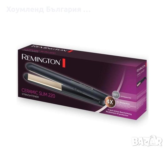 Керамична преса за коса Remington Slim с четворна защита, снимка 2 - Преси за коса - 43200487