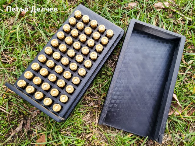 Кутия за боеприпаси 9х19 - 50 патрона за лесно броене, снимка 2 - Оборудване и аксесоари за оръжия - 43576196