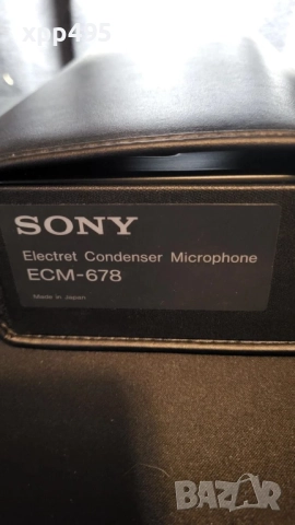 Sony ECM-678 микрофон като нов, снимка 3 - Микрофони - 52458149