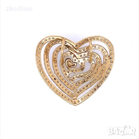 Златен медальон 8,15гр. 14кр. проба:585 модел:20707-6, снимка 2 - Колиета, медальони, синджири - 43402340