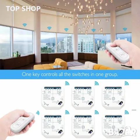 Модул за управление на щори с дистанционно Tuya Smart Life WiFi, снимка 3 - Друга електроника - 48485687