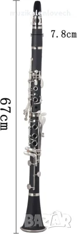 Clarinet 17 Key B-flat Clarinet Abs Material Suitable For Beginners - Б Кларинет полу Биом, снимка 3 - Духови инструменти - 49094019