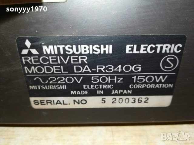 MITSUBISHI-MADE IN JAPAN-SWEDEN 2311211239, снимка 17 - Ресийвъри, усилватели, смесителни пултове - 34900215