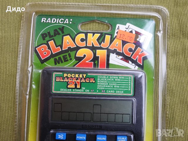 Radica Blackjack 21 електронна игра Блекджек, снимка 3 - Други игри и конзоли - 32210627