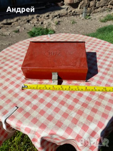 Стара кофа,кошче,кутия за боклук БДЖ , снимка 6 - Антикварни и старинни предмети - 32828999