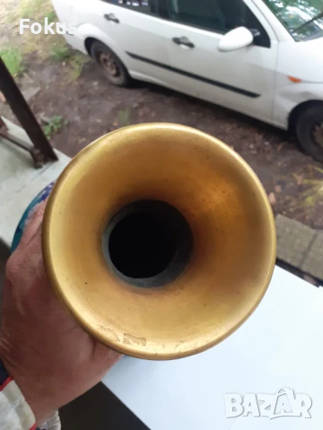 Голяма стара ваза Клоазоне - бронз, снимка 4 - Антикварни и старинни предмети - 50839346