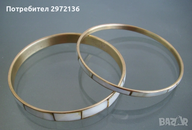 Гривни месинг и седеф , снимка 3 - Гривни - 53102071