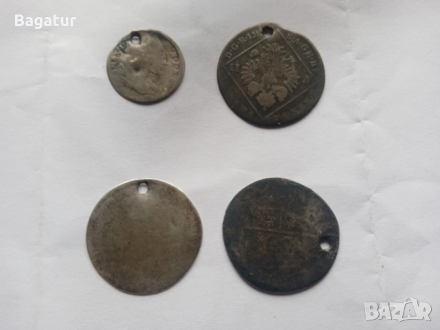 Лот сребро,монети,Австроунгария,Бавария,кройцер, накит,стари, снимка 6 - Нумизматика и бонистика - 53485712