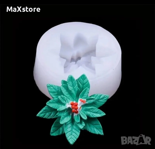 Дълбока коледна звезда Силиконов молд форма свещи гипс сапун смола фондан шоколад , снимка 3 - Форми - 52464457