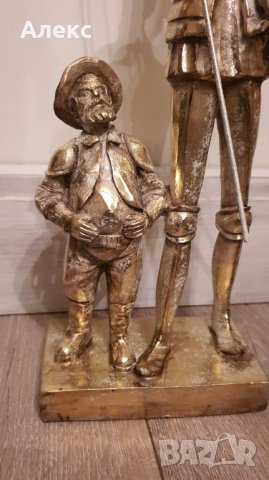 Дон Кихот и Санчо Панса–Голяма фигура от смола– 45см, снимка 3 - Антикварни и старинни предмети - 38709384