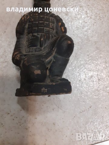 Стара китайска керамична статуетка-войник, снимка 4 - Колекции - 40167912