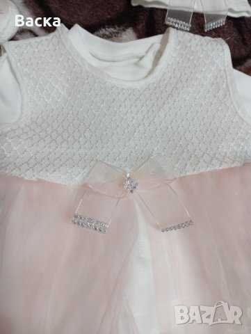 Бебешки рокли, нови чорапогащници, снимка 4 - Комплекти за бебе - 43818094