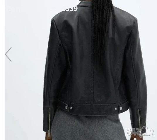 Кожено яке Mango и Massimo Zardi, снимка 3 - Якета - 50823243