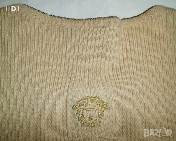 VERSACE бежов оригинален топ М, снимка 2 - Корсети, бюстиета, топове - 39344995