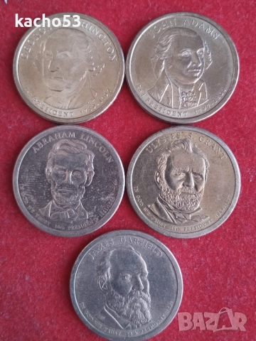 1 долар 2007-2011 г. Президенти , САЩ