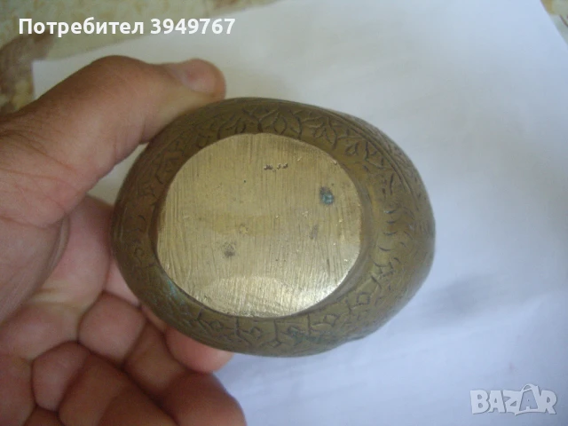 Стара много масивна барутница., снимка 4 - Антикварни и старинни предмети - 50676531