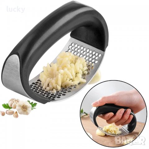 Ръчна преса за чесън от неръждаема стомана, снимка 10 - Други - 39433544