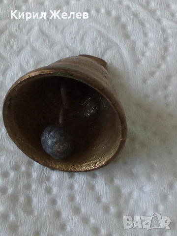 Малка стара бронзова камбанка звънче 53704, снимка 3 - Антикварни и старинни предмети - 53474273