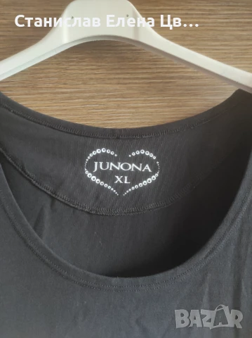 Черна рокля Junona трико, снимка 6 - Рокли - 51147905