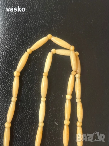 Стар гердан слонова кост, снимка 5 - Колиета, медальони, синджири - 53141577