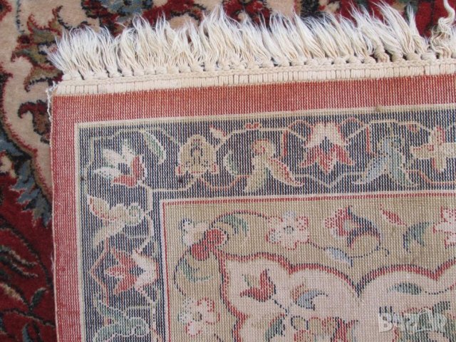 Стар ръчно тъкан вълнен персийски Килим 340х260 см., снимка 12 - Килими - 38405457