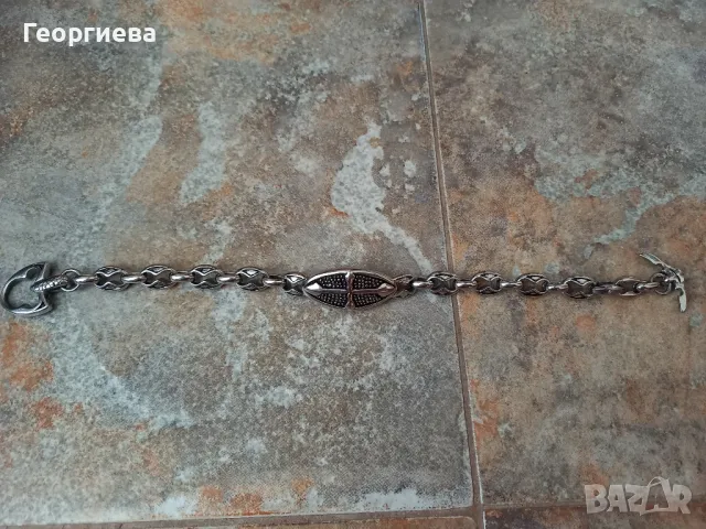 Стоманена гривна , снимка 3 - Гривни - 49892892