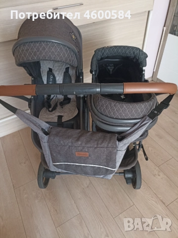 Количка за близнаци , снимка 3 - Детски колички - 51784402