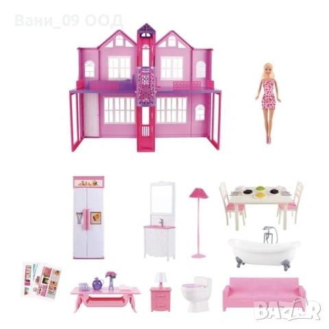 Голяма къща за Барби с асансьор, снимка 2 - Кукли - 53277505