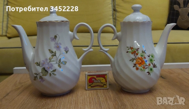 порцелан България две кани за ценители , снимка 7 - Антикварни и старинни предмети - 52513572