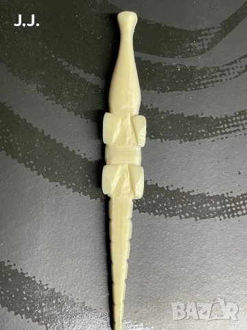 Фигурка "Крокодил" от слонова кост, снимка 4 - Статуетки - 44132842