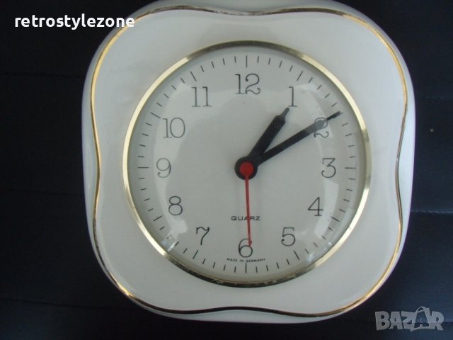 № 7333 стар порцеланов стенен часовник   , снимка 5 - Други ценни предмети - 43614609