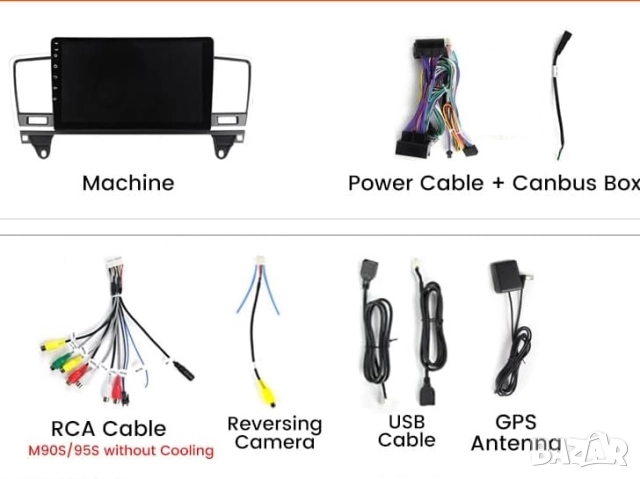 Мултимедия за Mercedes Benz ML, GL, W166, X166, навигация, Android, Мерцедес ML, GL, Андроид, Екран, снимка 12 - Аксесоари и консумативи - 52349450