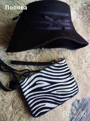  Италианска чиста вълна супер елегантна шапка, снимка 4 - Шапки - 26449421