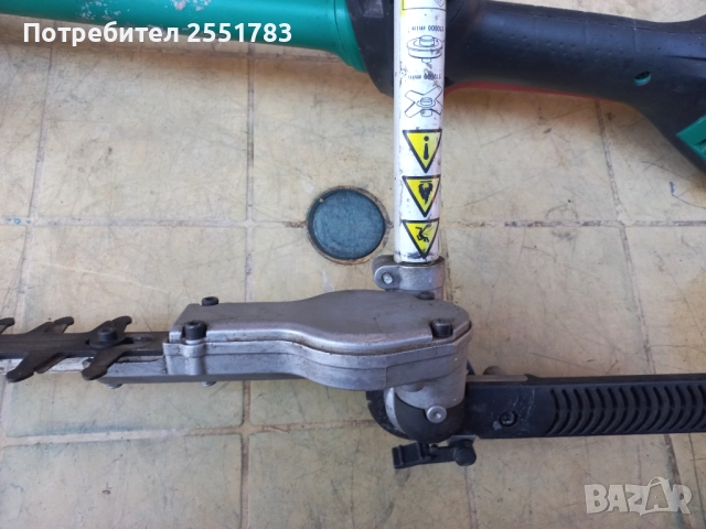 Телескопичен храсторез на бош 220в/1200вт, снимка 3 - Градинска техника - 52914813