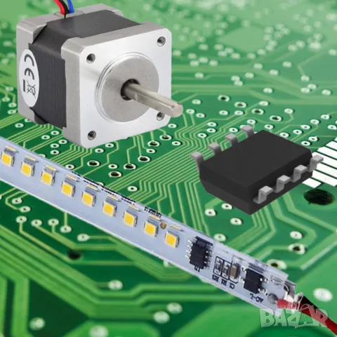 IC, 74HC245,L297,L298,L6203,LM3914,IR2101,IR2110,IR2153,ULN2803,DK1203