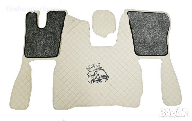 Кожени стелки за камиони с бродерия за SCANIA S екокожа, снимка 2 - Аксесоари и консумативи - 43981362