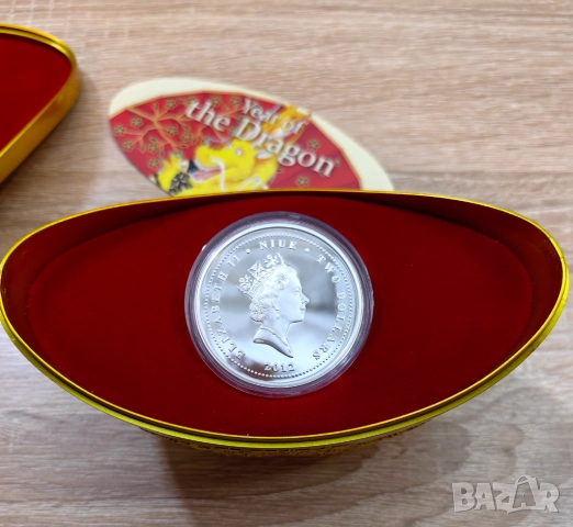 2 долара 2012 Ниуе - Годината на Дракона, снимка 7 - Нумизматика и бонистика - 51896061